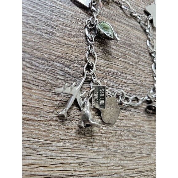 Vintage Sterling Silver 925 Loaded 11 Charms Bracelet 22g Unique Collection - Picture 10 of 14